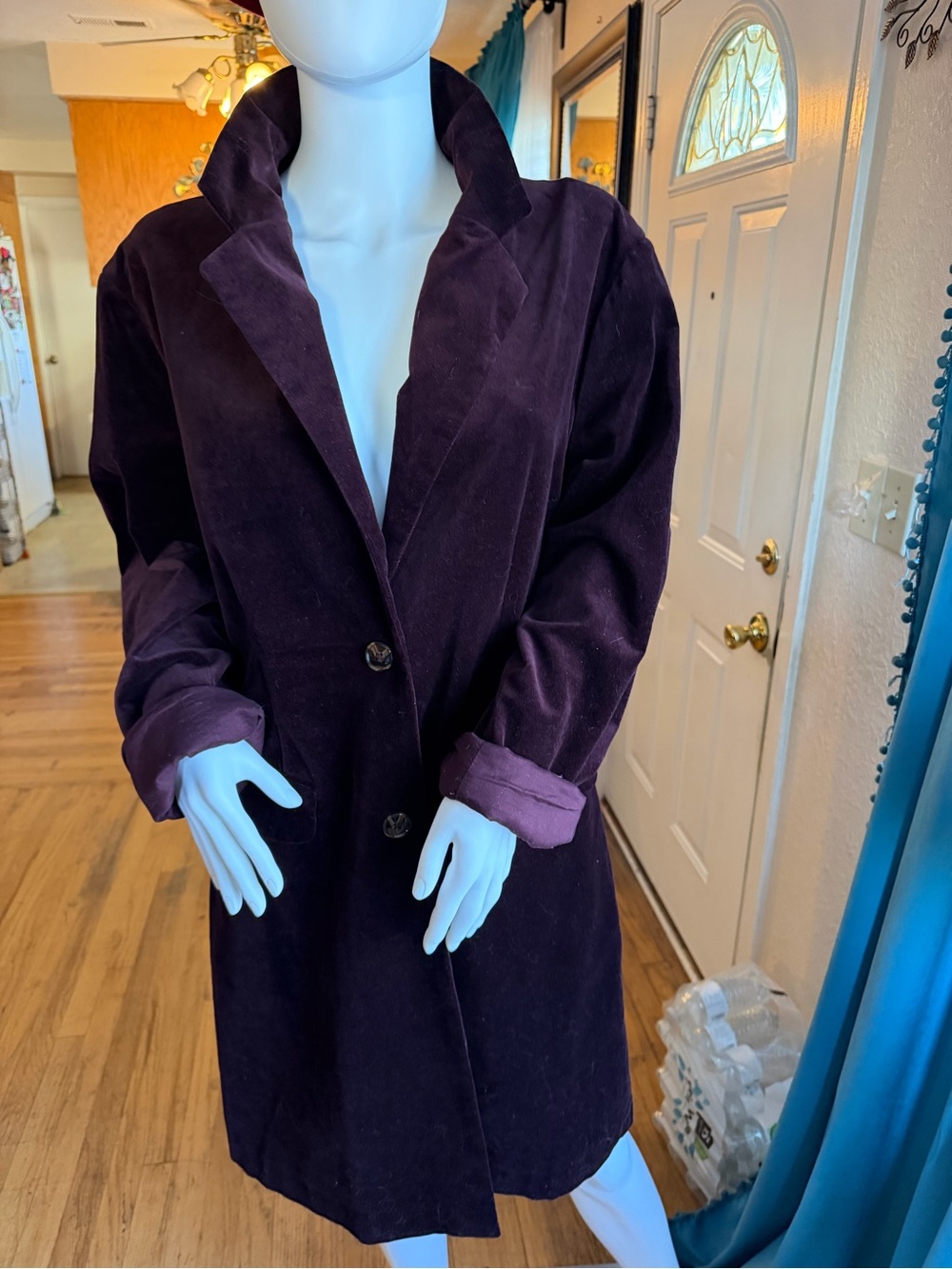 House of Harlow 1960 Deep Purple velvet Blazer Jacket